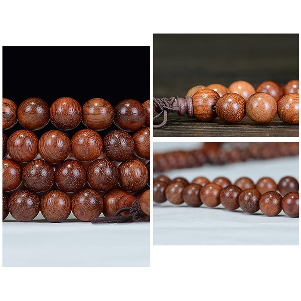 CarpenterC 500pcs 6mm Gorgeous Natural Round Polished Rosewood Loose Beads for Jewelry Making DIY Handmade Crafts
