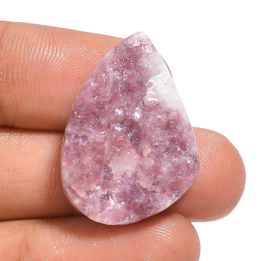 Amazing Gemstone Pink Lepidolite Druzy Raw Crystals and Healing Minerals Stones, Natural Rocks for Wire Wrapping, Tumbling and DIY Raw Stones and Home Décor Crystals (1Piece)