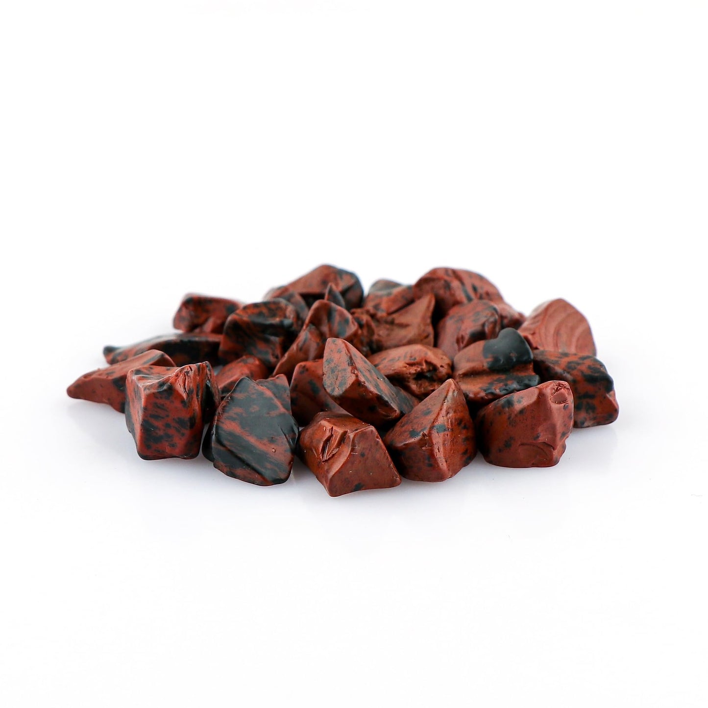 CRYSTALIS 100cts Natural Mahogany-Obsidian Polished Raw Crystals, Loose Gemstone Wholesale Bulk Rough Jewelry Making Supply, Chakra And Healing Raw Stones, Wire Wrapping, DIY, Tumbling, Gem Collection
