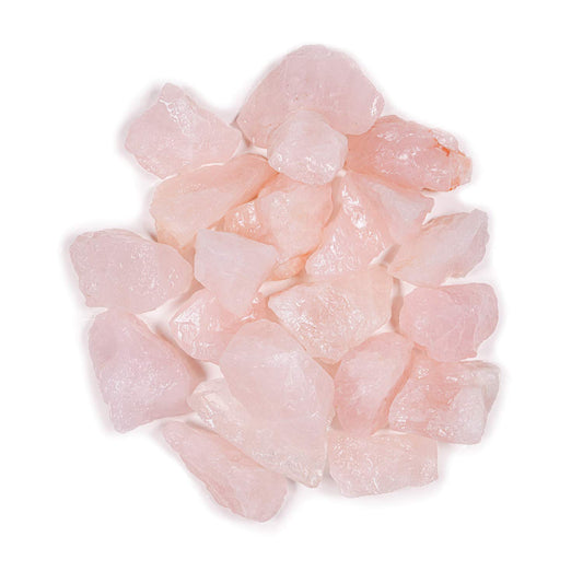 Crystal Allies 1 Pound Bulk Rough Rose Quartz Reiki Crystal Healing Stones Large 1"
