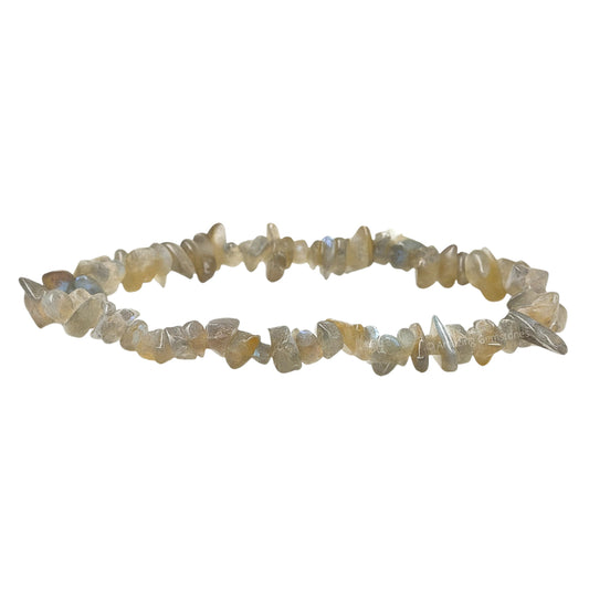 Amazing Gemstone Chips Bracelet (Labradorite)