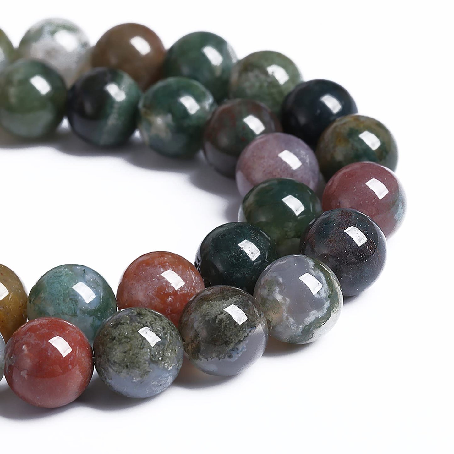 6MM 60PCS Natural Stone India Agate Loose Beads for Jewelry Making DIY Bracelet