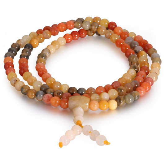 Handmade Natural Jade Beaded Bracelet for Women & Men – Genuine Green/White Jade Gemstone Stretch Bracelet – Lucky Energy Healing Jewelry Gift for Peace, Prosperity & Protection ST-V-09