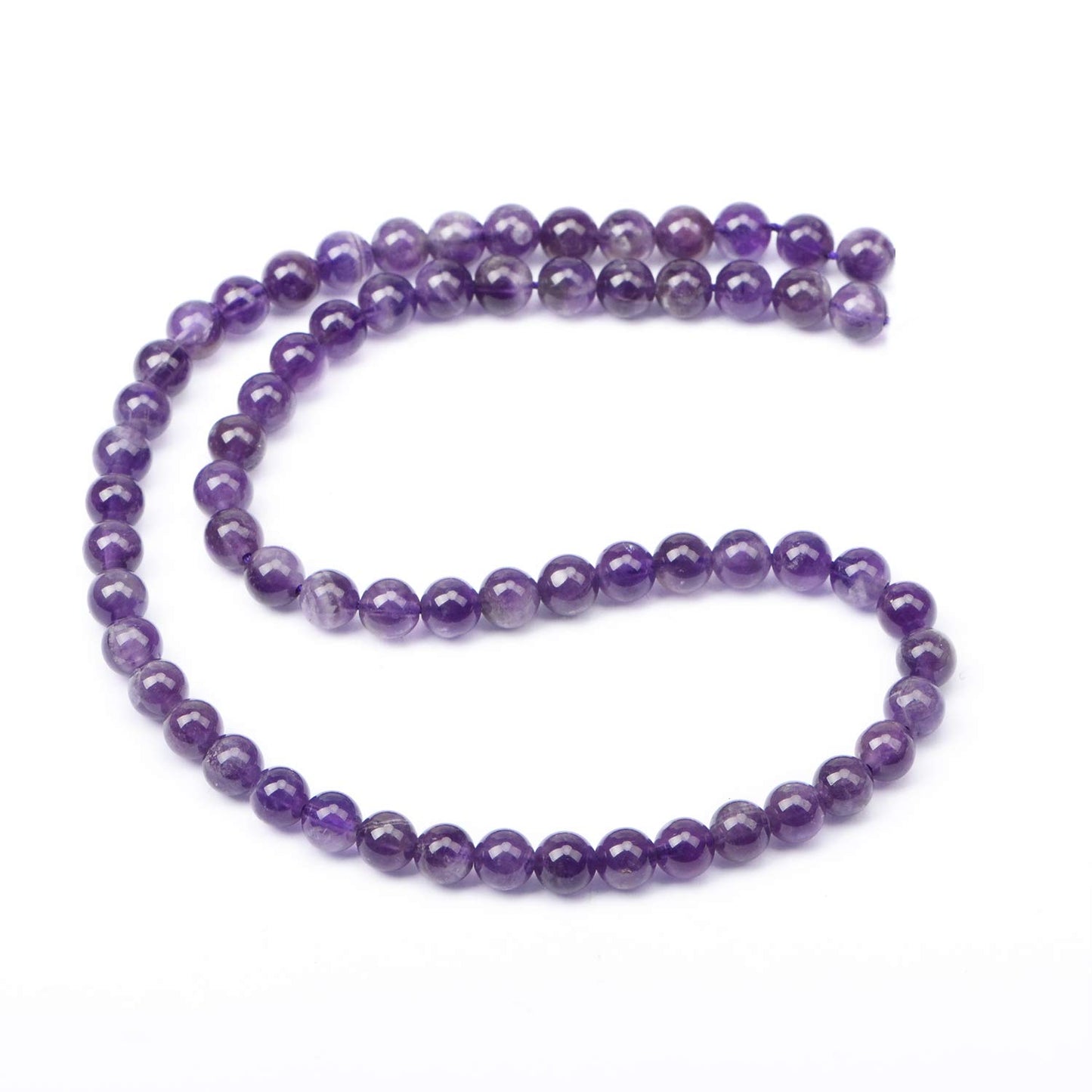 AD Beads Natural Gemstone Round Loose Beads 15" for Bracelet Necklace Earrings Jwelery Making Crafts DIY (4mm, Purple Amethyst)