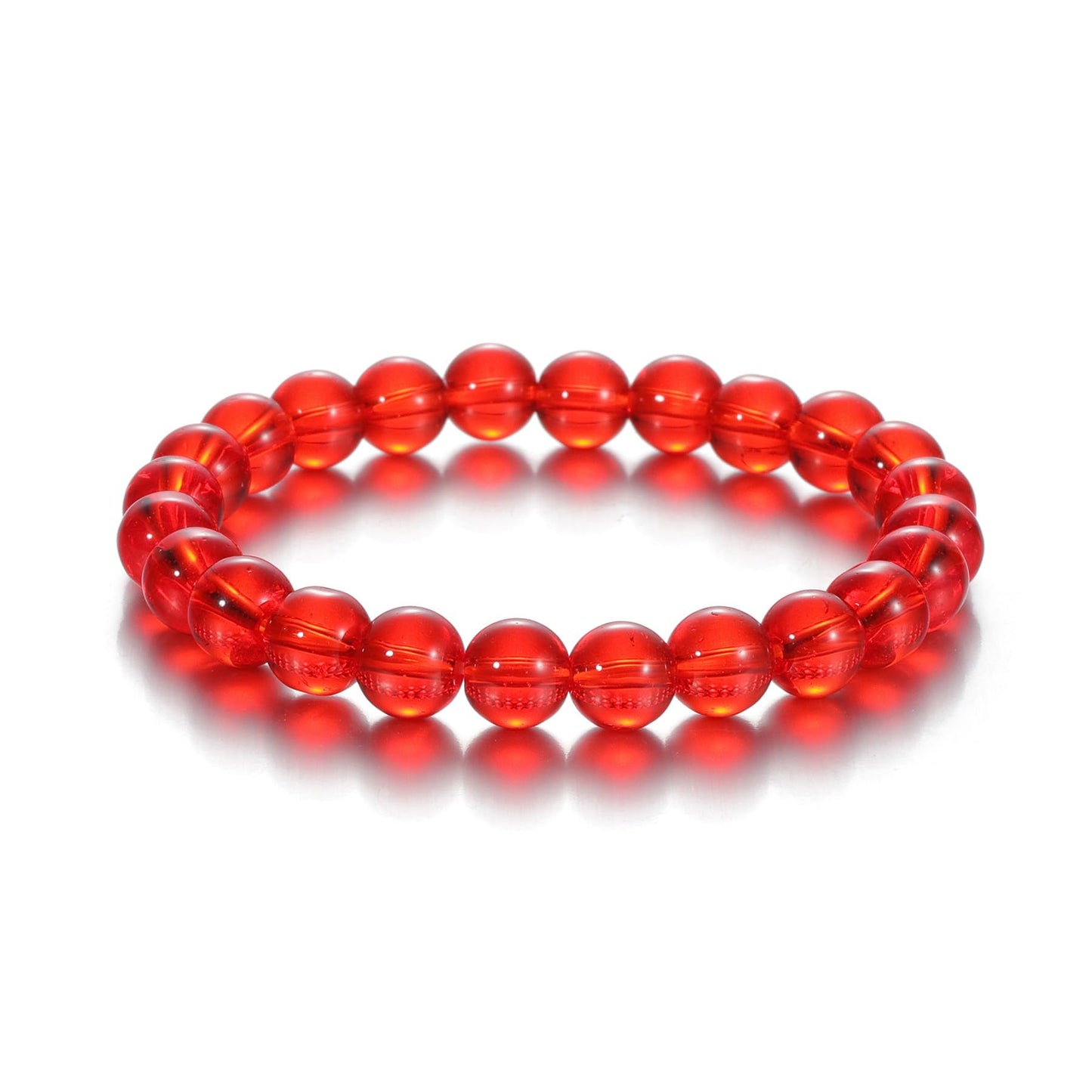 Udolfly Womens Crystal Beaded Bracelets for Women Men Protective Energy Bracelet Natural Gemstone Bead Bracelet 6mm Carnelian