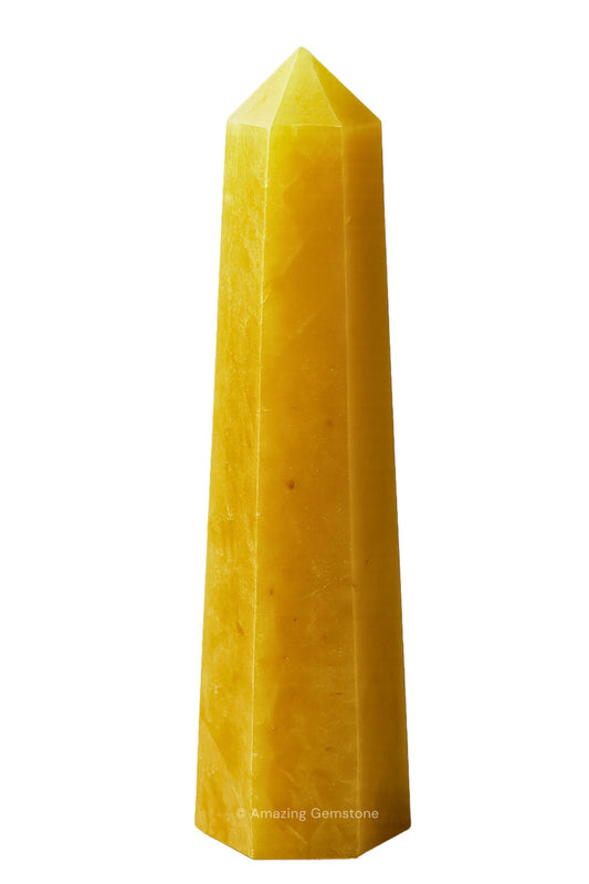 Amazing Gemstone Yellow Aventurine Crystal Towers - Natural Healing Crystal Point Obelisk for Reiki Healing and Crystal Grid (3" to 4" INCH)