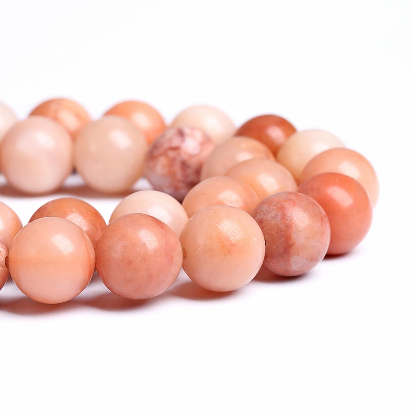 6MM 58PCS Natural Stone Pink Aventurine Loose Beads for Jewelry Making DIY Bracelet