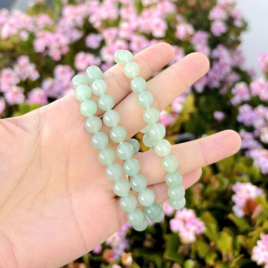 Adabele Real Natural Green Aventurine Gemstone Beaded Bracelet 7 inch Stretch Chakra Healing Crystal Stone Jewelry Women Mom Gift (Unisex) GB8-22