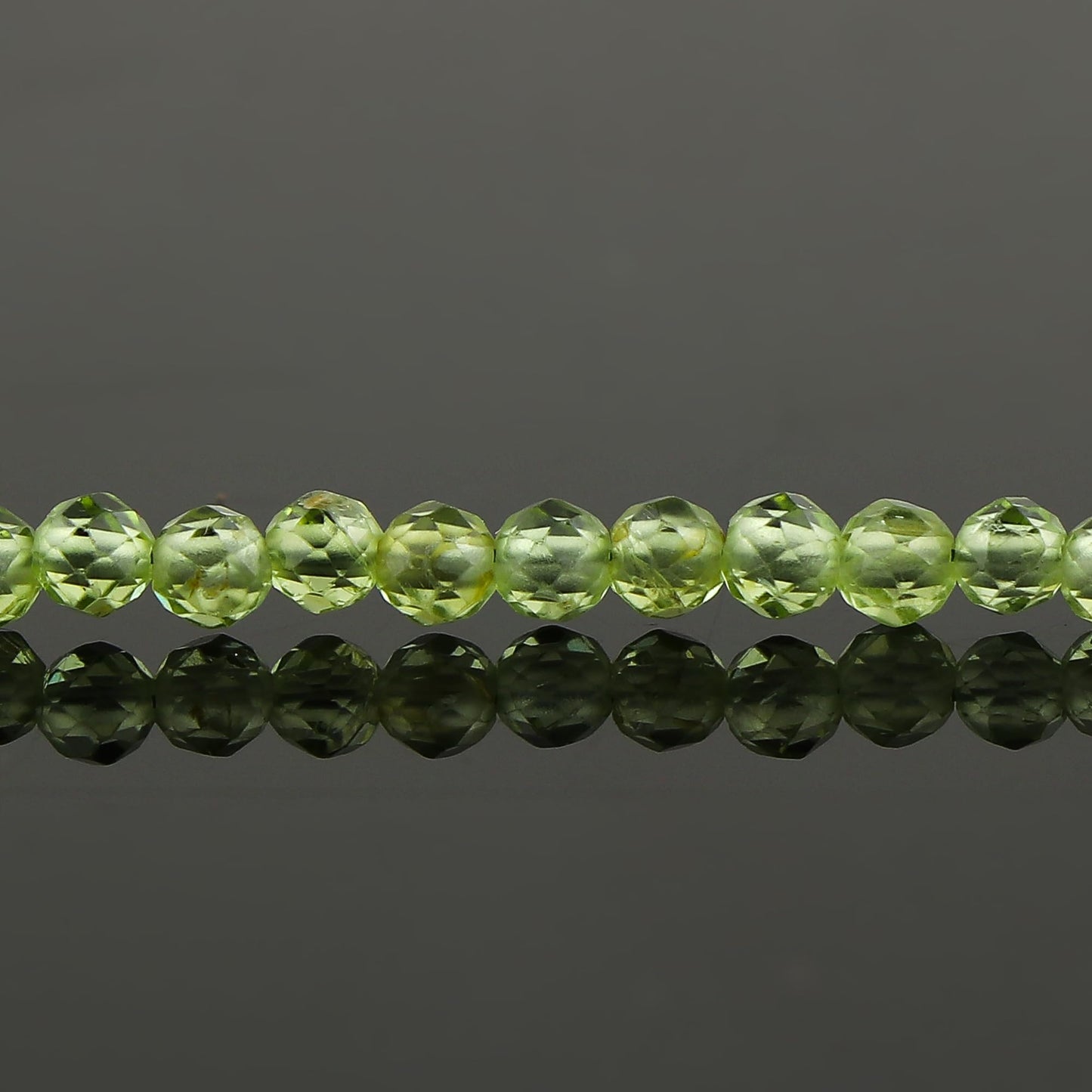 CRYSTALINES High Grade Natural Peridot Gemstone Bracelet, Handmade Beaded Jewelry, August Birthstone, Healing Crystals, Silver Adjustable Chain, Christmas Gift for Women, Size-8inch