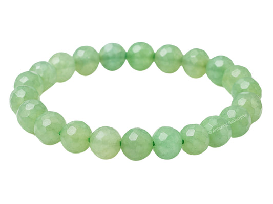 Amazing Gemstone Green Aventurine Bracelet for Women - Chakra Mens Bracelet Protection Crystals and Healing Stones - Blessing Bracelet Spiritual Meditation Gift Christmas Stocking Stuffers