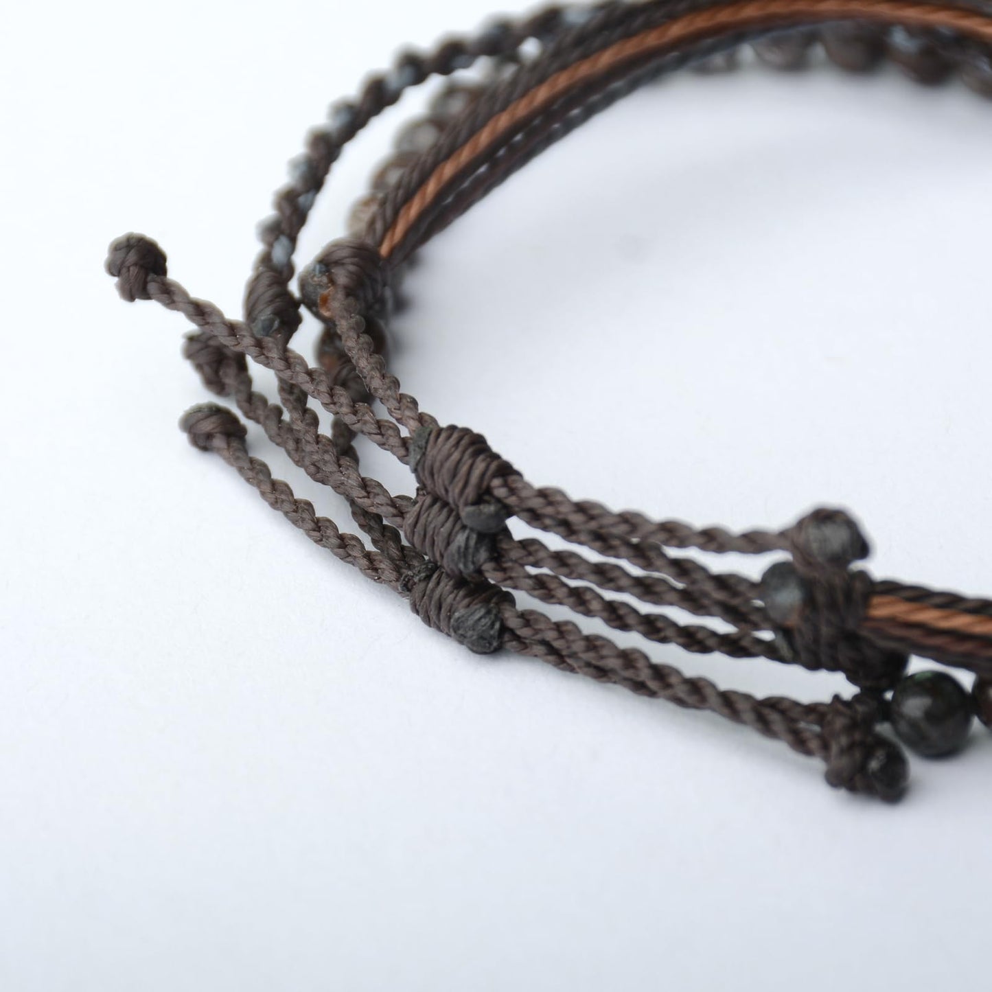 Handmade Natural Stone Beaded Healing Bracelet Gift for Men Adjustable Rope String Bracelet (snowflake, Adjustable)
