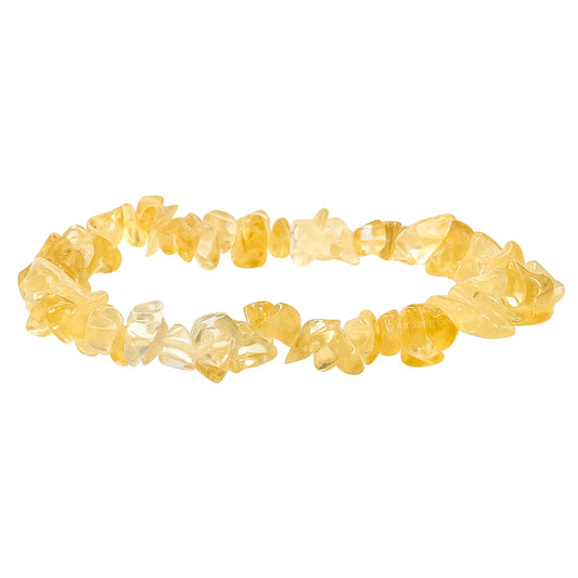 Amazing Gemstone Chips Bracelet (Citrine)