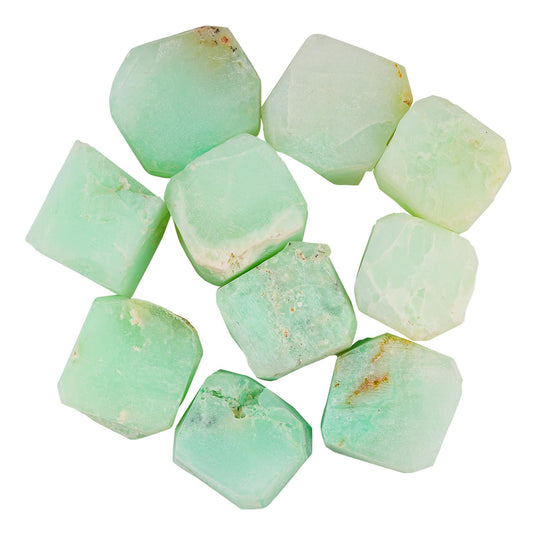 ColouredRocks 100 carats Peruvian Opal Crystals, Raw Stones, Rough Gemstones, Jewelry Making Supply, Cabbing, Polishing, Cutting, DIY, Crafts (10pcs) (10-15mm)