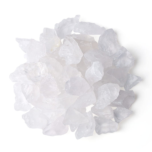MAIBAOTA Natural Clear Quartz Crystals Bulk Raw Healing Crystal Stones 1" Raw Rough Gemstones Rocks for Tumbling Polishing Cutting Reiki Witch Quartz Crystals