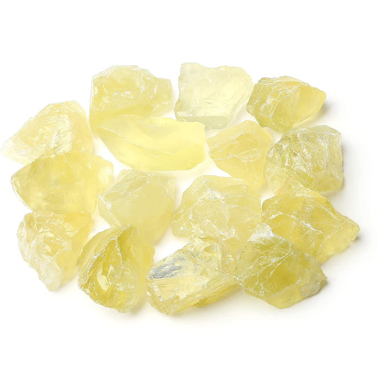 MAIBAOTA Natural Citrine Crystals Bulk Raw Healing Crystal Stones 1" Raw Rough Gemstones Rocks for Tumbling Polishing Cutting Reiki Witch Quartz Crystals