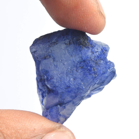 GEMHUB Protection Blue Sapphire Healing Crystal 42.00 Carat Natural Raw Uncut Rough Loose Gemstone