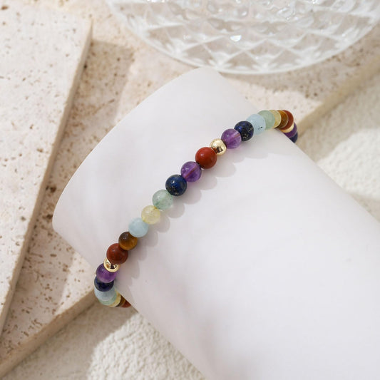 Chakra Bracelets for Women, Crystals and Healing Stones Bracelet for Women Anxiety Healing Bracelet for Woman, 7 Chakra Healing Crystals Spiritual Gifts Meditation Relief Anxiety Jewelry (7)