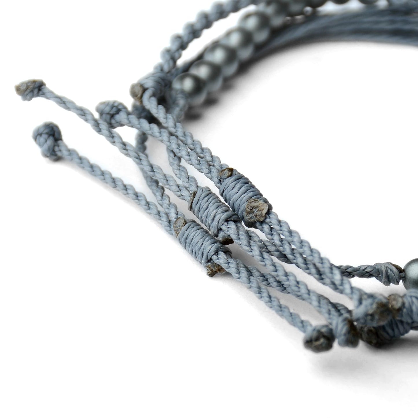 Handmade Natural Stone Beaded Healing Bracelet Gift for Men Adjustable Rope String Bracelet (Hematite（GREY）, Adjustable)