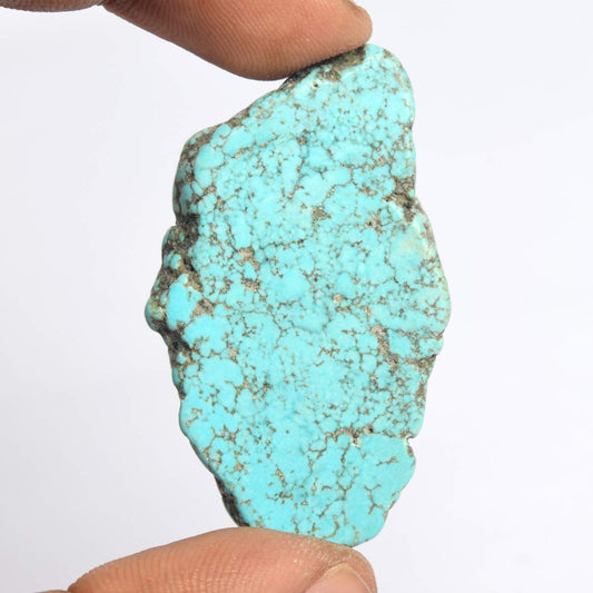 GEMHUB Healing Crystal Blue Turquoise Slab 74.00 Ct Uncut Blue Turquoise Natural Blue Turquoise Loose Stone