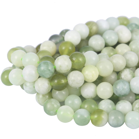 Natural 8mm Green Labradorite Gemstone Beads Energy Healing Crystal Round Loose Stone Beads for Jewelry Making DIY Bracelets Necklaces