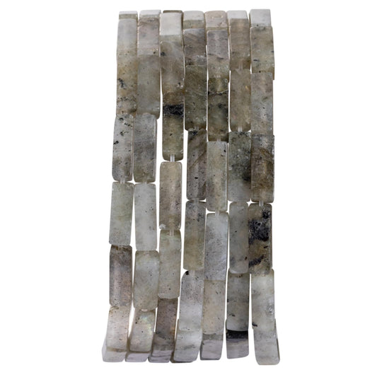 Natural Spectrolite Rectangle Tube Beads 4x13mm 38cm/str Loose Semi Gemstone Stone Beads for Making Bracelets Necklace Earrings