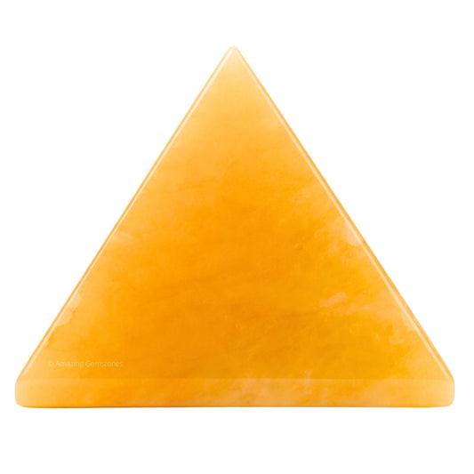 Amazing Gemstone Yellow Aventurine Pyramid Crystal Healing Stones - 1" Great Pyramid Figurine of Natural Stone Pyramid for Meditation, Reiki, Chakra Balancing and Crystal Pyramids Grid