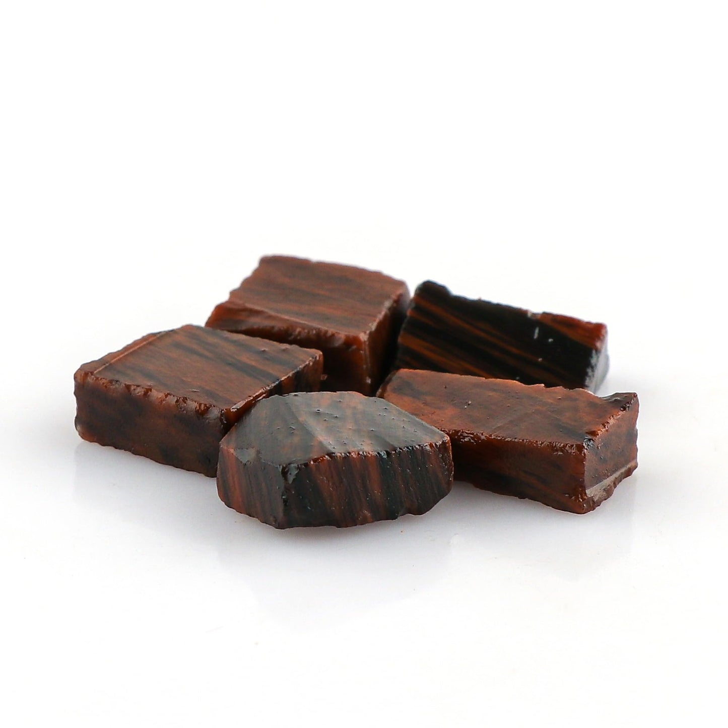 CRYSTALINES 5pcs Natural Raw Mahogany Obsidian Gemstone, Wholesale Rough Crystals, DIY-Jewelry Making, Bulk Loose Stones Supplies, Wire Wrapping, Birthstone, Gem Collection