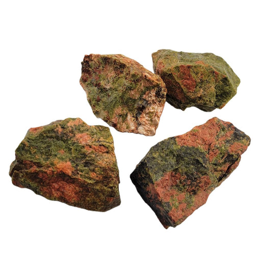Natural Raw Crystals 1''-2'' Unakite Rough Stones Rocks for Tumbling Polishing Cabbing Gemstones Crystals and Healing Stones for Wicca Reiki,Fountian Rocks for Decorations (Unakite)