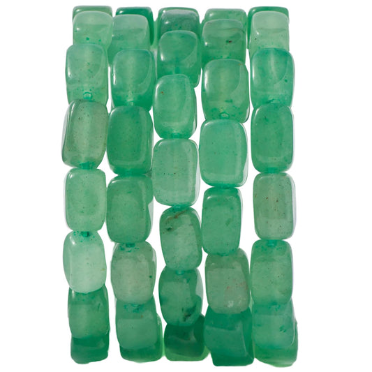 Natural Large Green Aventurine Cube Stone Beads 8x11mm 38cm/str Loose Semi Gemstone Stone Square Beads for Making Bracelets Necklace