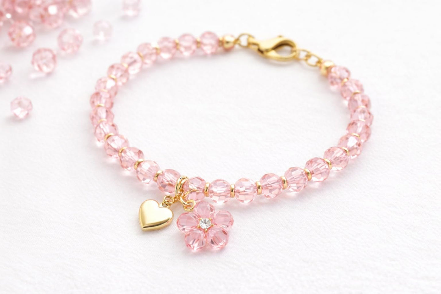 Kutiayta 8mm Faceted Glass Beads, 300PCS Bulk Crystal Beads for Jewelry Making, DIY Bracelet Necklace Crafts, Round Transparent Beads