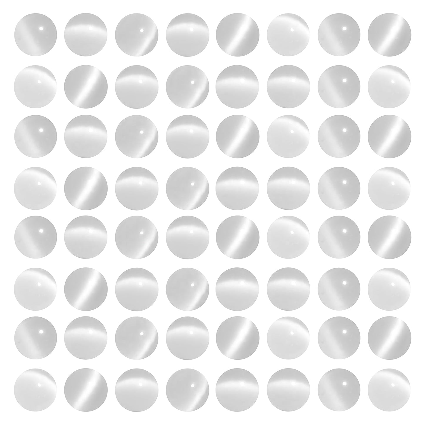MJDCB 180pcs White Cat Eye Stone Beads 6mm Round Crystal Loose Bead for Jewelry Making DIY Bracelets Necklace Accessories
