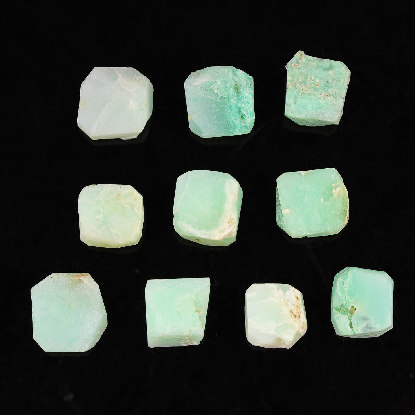 ColouredRocks 100 carats Peruvian Opal Crystals, Raw Stones, Rough Gemstones, Jewelry Making Supply, Cabbing, Polishing, Cutting, DIY, Crafts (10pcs) (10-15mm)