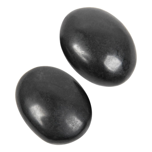 Black Tourmaline Palm Stone-2 Pcs Black Tourmaline Pocket Energy Stones, Smooth Healing Crystal Worry Stone (Black Tourmaline(2pcs))
