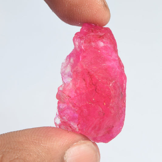 GEMHUB African Raw Rough Ruby 44.50 Ct. Certified Healing Crystal Natural African Red Rubystone DR-799