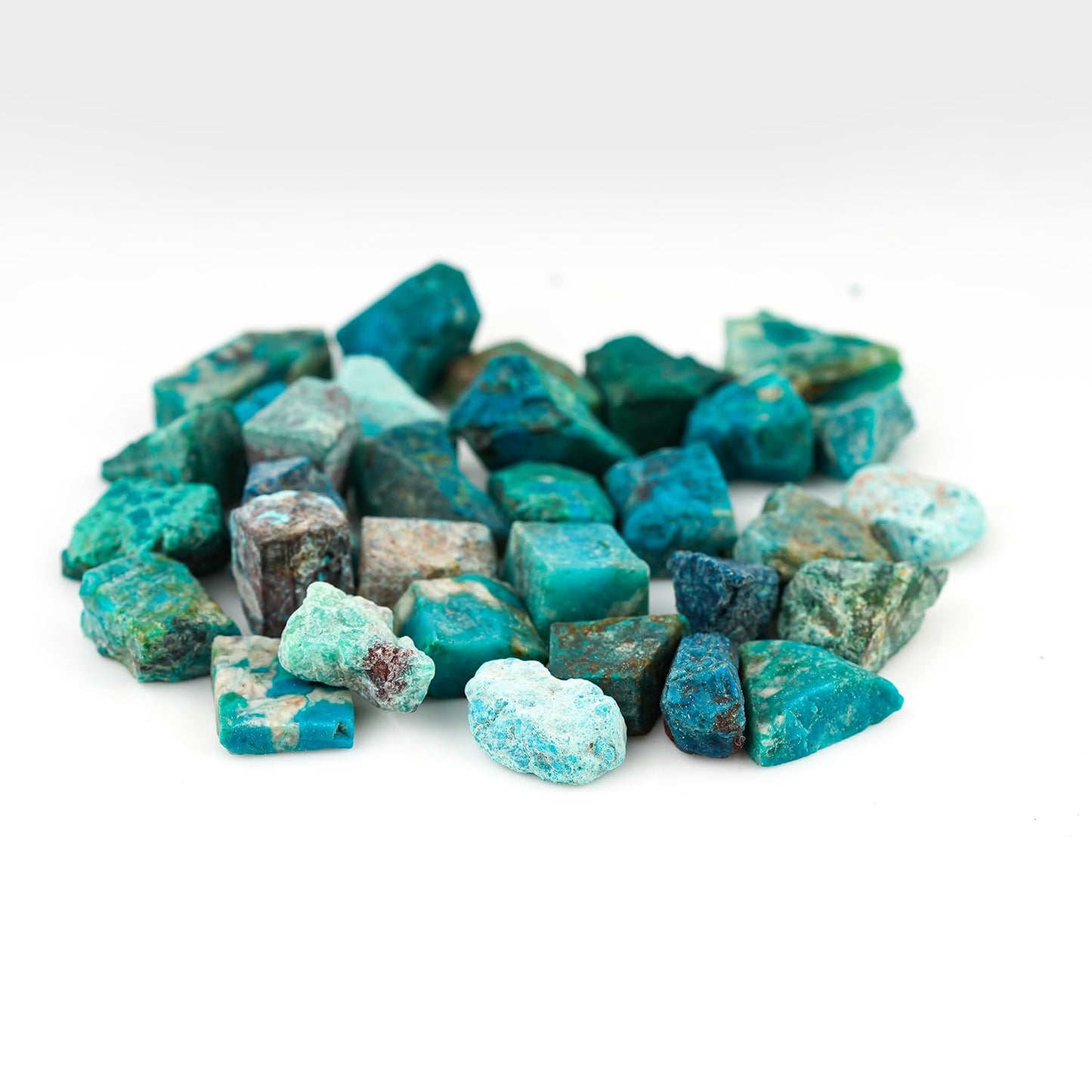 ColouredRocks 100 carats Blue Opalina Crystals, Raw Stones, Rough Gemstones, Jewelry Making Supply, Cabbing, Polishing, Cutting, DIY, Crafts (30+pcs) (8-12mm)