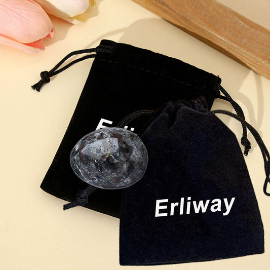 Erliway Flame Yooperlite Stone Healing Crystal Stones, 1.25-2.0" Large Reiki Healing Gemstones Natural Tumbled Polished Stones for Energy Witchcraft Therapy Meditation
