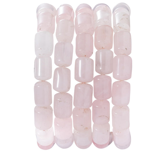 Natural Rose Quartz Crystal Cylinder Tube Beads 10x14mm 38cm/str Loose Semi Gemstone Stone Beads for Making Bracelets Necklace