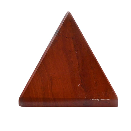 Amazing Gemstone Red Jasper Pyramid Crystal Healing Stones - 1" Great Pyramid Figurine of Natural Stone Pyramid for Meditation, Reiki, Chakra Balancing and Crystal Pyramids Grid