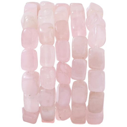 Natural Large Rose Quartz Cube Stone Beads 8x11mm 38cm/str Loose Semi Gemstone Stone Square Beads for Making Bracelets Necklace