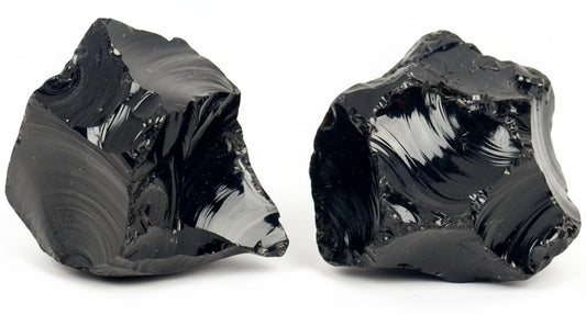 Healing Crystal Stones, 1.25-2.0" Large Reiki Healing Gemstones Natural Tumbled Polished Stones for Energy Witchcraft Therapy Meditation Pack 2 (Black Obsidian)