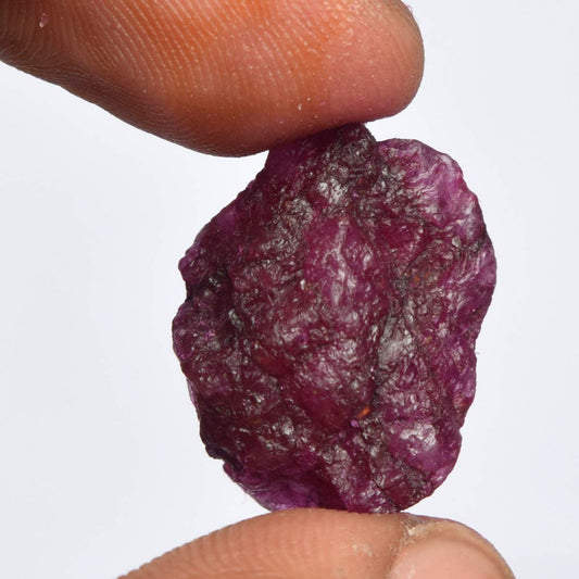Untreated Raw Rough Ruby 20.00 Ct. Certified Uncut Healing Crystal Natural Red Ruby Gem