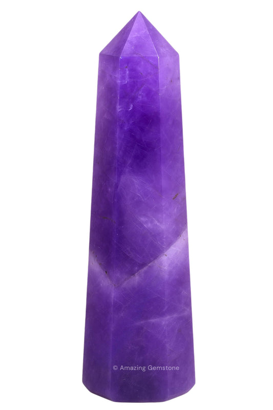 Amazing Gemstone Amethyst Crystal Towers ~ Natural Healing Crystal Point Obelisk for Reiki Healing and Crystal Grid (2" to 3" Inch)