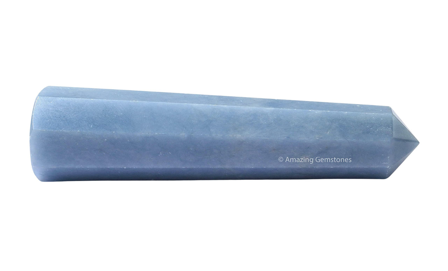 Amazing Gemstone Angelite Crystal Towers ~ Natural Healing Crystal Point Obelisk for Reiki Healing and Crystal Grid (3" to 4" INCH)