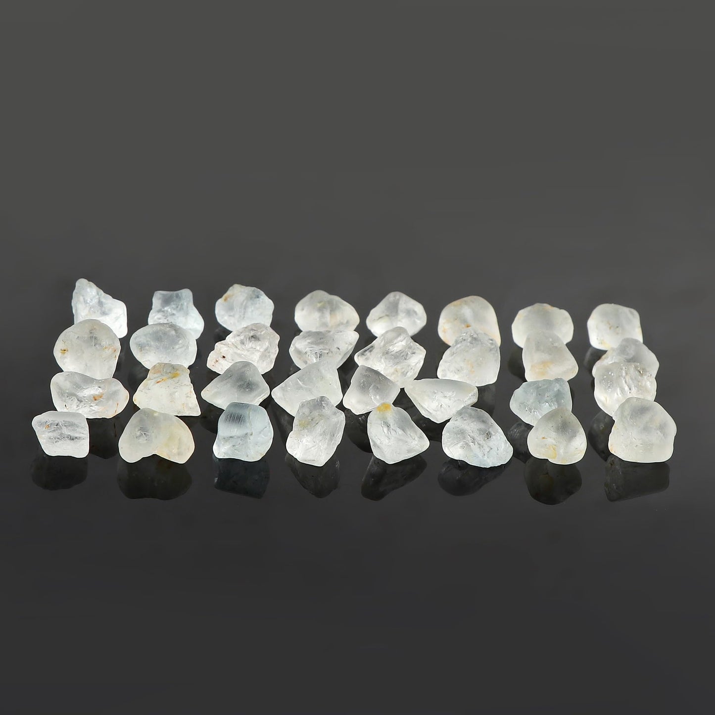 CRYSTALINES 100cts Wholesale Natural Raw White Topaz Gemstone, Untreated Rough Stones, Bulk Loose Supplies, DIY Jewelry Making, Chakra Healing Crystals, Birthstone, Gem Collection, 12-14pcs