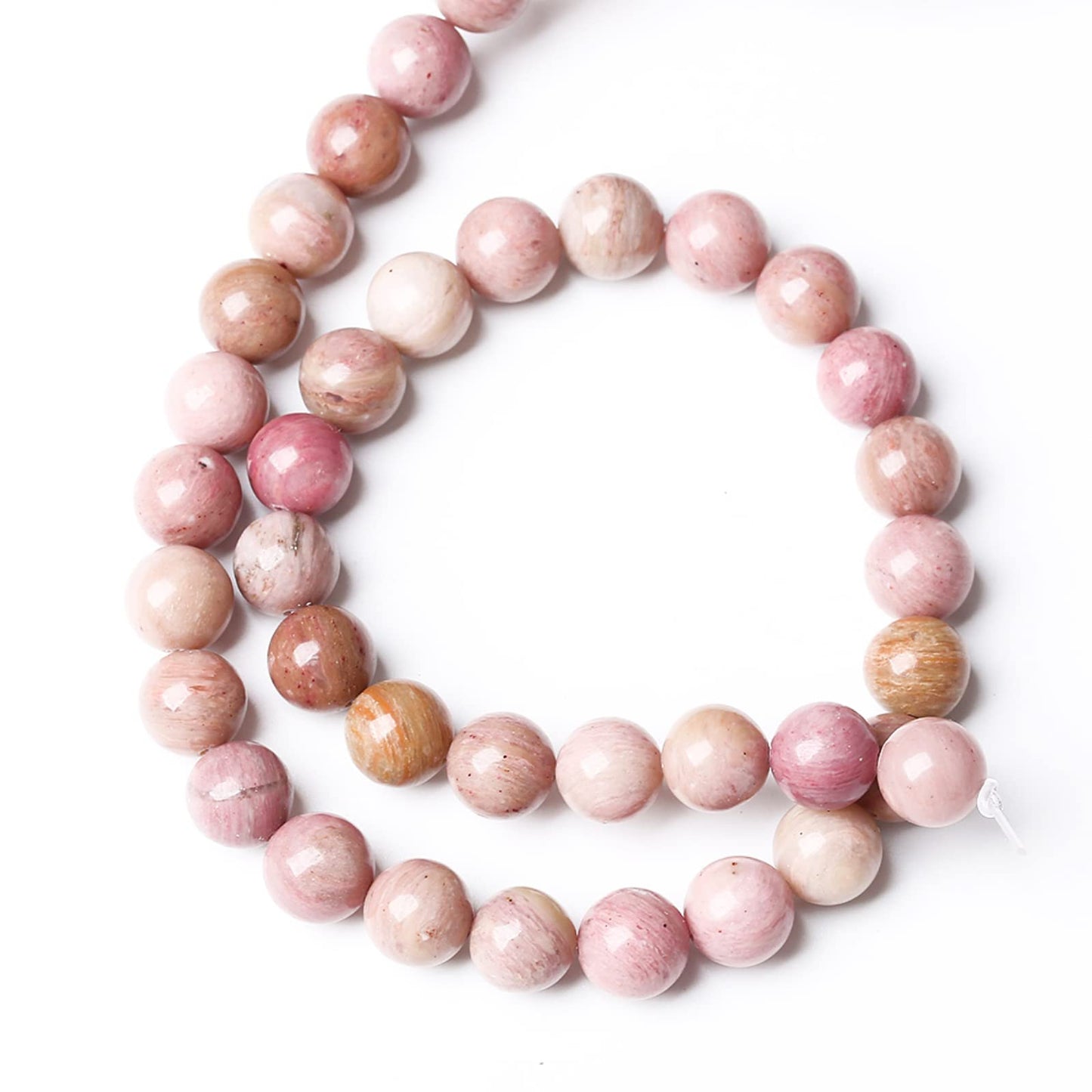 8MM 45PCS Natural Stone Red Rhodochrosite Gemstone Crystal Beads for Jewelry Making DIY Bracelet Necklace Semi Precious Beads