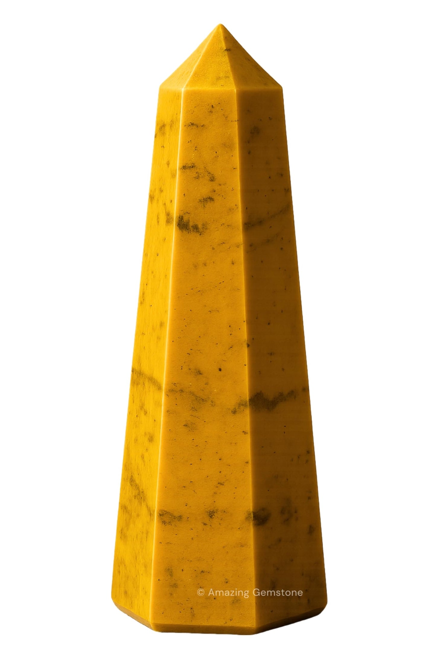 Amazing Gemstone Yellow Jasper Crystal Towers - Natural Healing Crystal Point Obelisk for Reiki Healing and Crystal Grid (3" to 4" INCH)