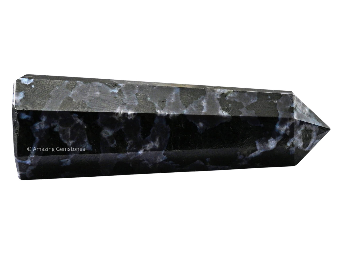Amazing Gemstone Indigo Gabbro Crystal Towers - Natural Healing Crystal Point Obelisk for Reiki Healing and Crystal Grid (3" to 4" INCH)