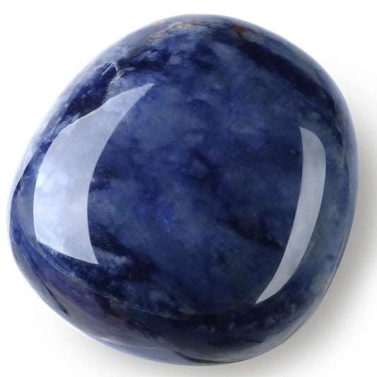MAIBAOTA 1.6-2.0" Blue Sodalite Crystal Large Sodalite Stone Reiki Blue Crystal Natural Tumbled Blue Polished Stones for Energy Witchcraft Therapy Meditation DIY Crystals for Protection
