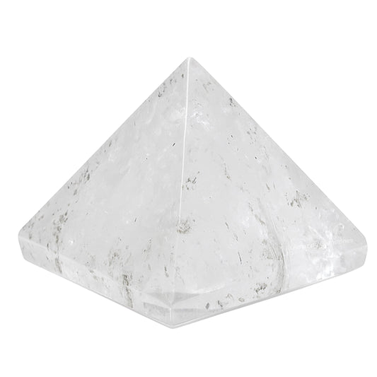 Amazing Gemstone Clear Quartz Pyramid Crystal Healing Stones - 1.5" Great Pyramid Figurine of Natural Stone Pyramid for Meditation, Reiki, Chakra Balancing and Crystal Pyramids Grid