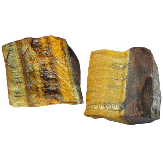 Crystals, Rocks, Jade, Crystals and Healing Stones, Witchcraft Supplies, Healing Crystals, Stones, Healing Stones, Rock Collection, Agate, Raw Stones (Tiger Eye, 2 Pcs)